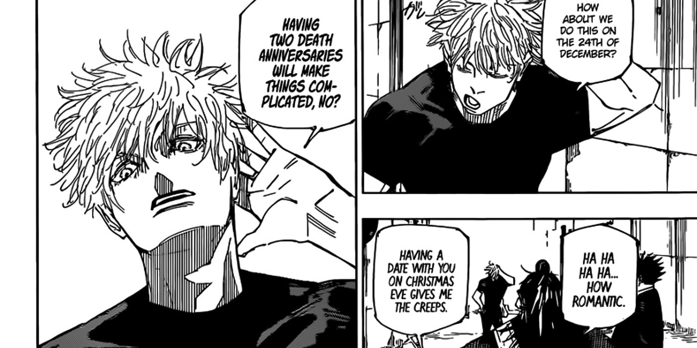 Gojo chooses the date for the battle after being unsealed in Jujutsu Kaisen