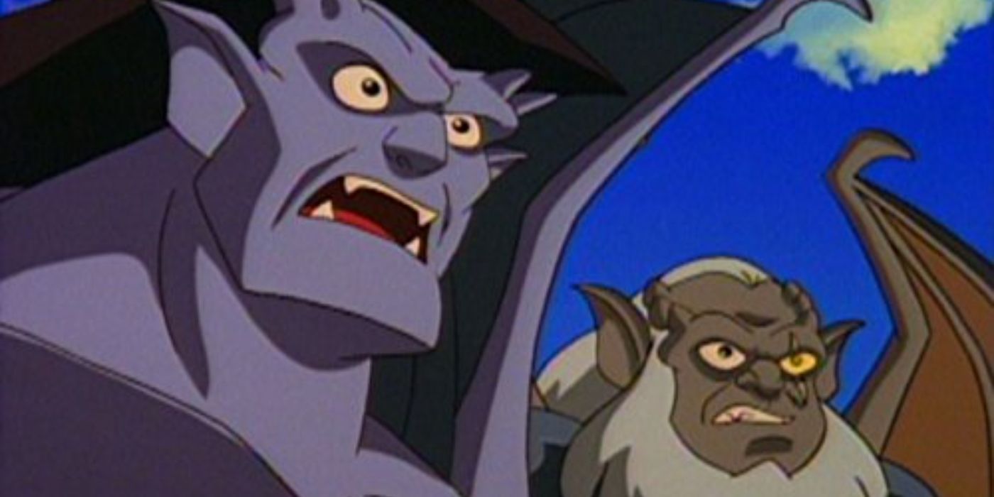 Goliath and Hudson from Gargoyles looking surprised