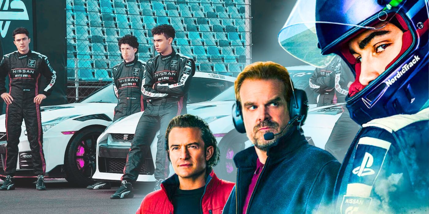 Gran Turismo main characters with racers behind them