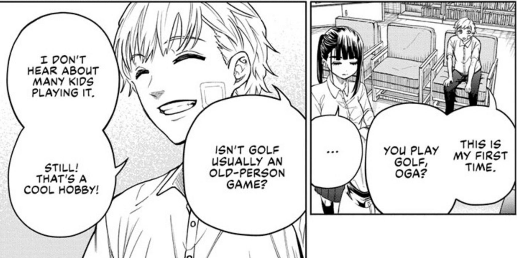Green Green Greens_Yaesaki discovers Oga is a golfer
