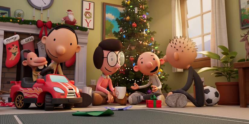 greg's family on christmas day in diary of a wimpy kid christmas cabin fever