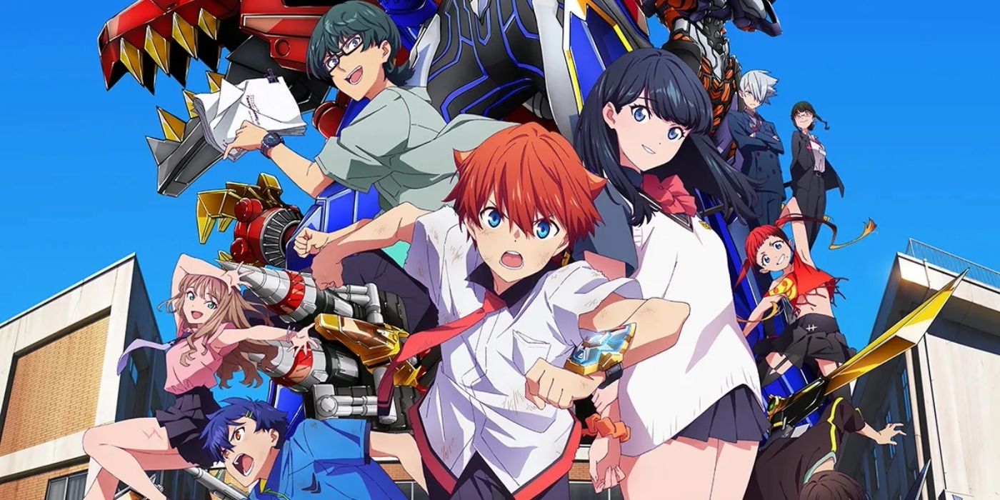 Gridman Universe featuring the casts of Gridman and Dynazenon together