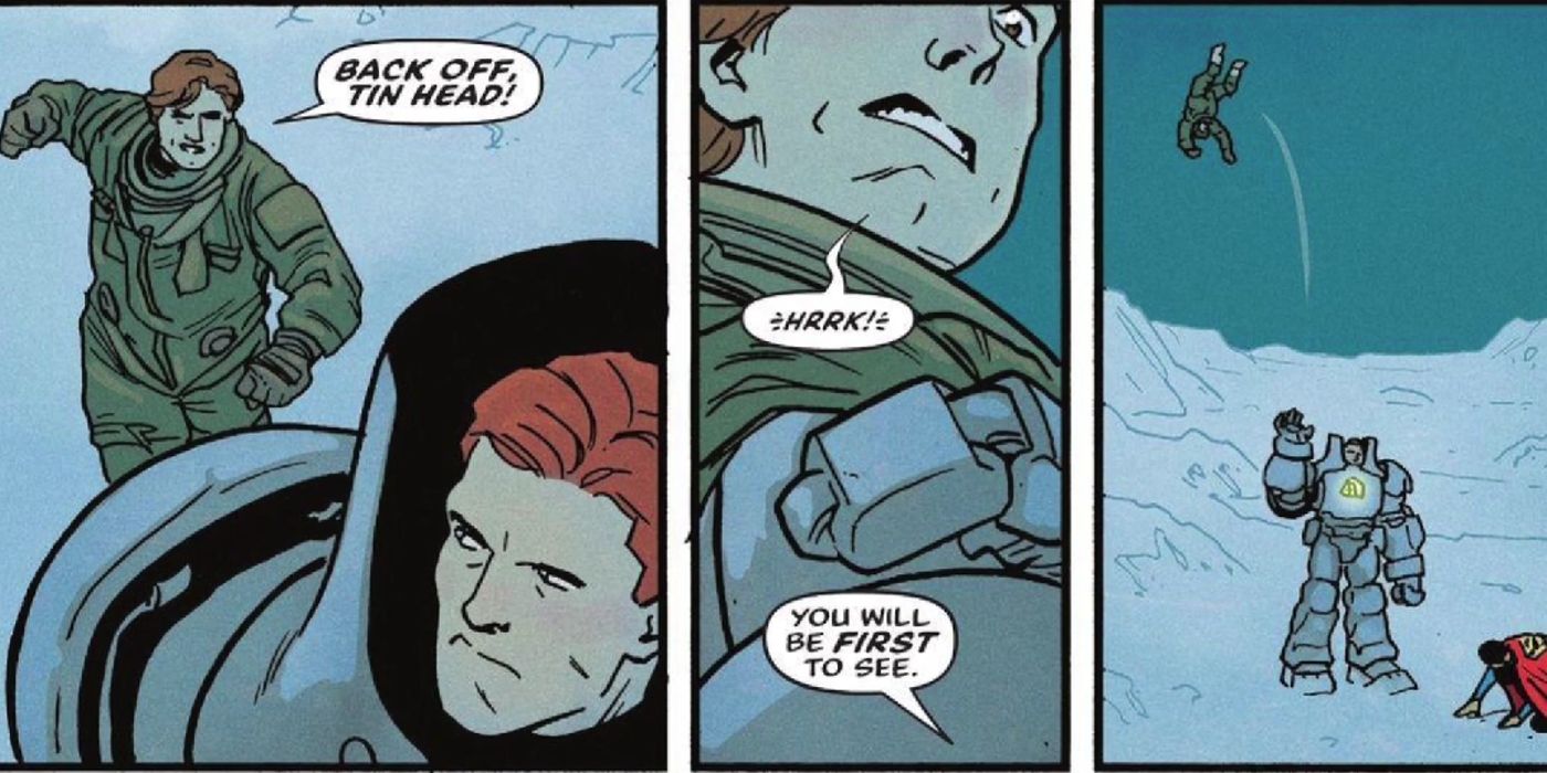 Hal Jordan attacks Metallo DC