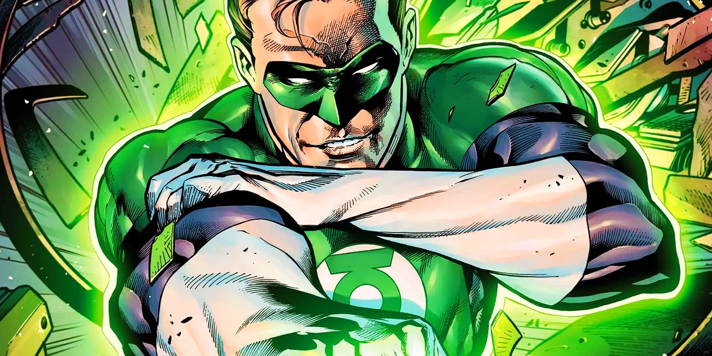 Lanterna Verde de Hal Jordan usando seu anel de poder na DC Comics