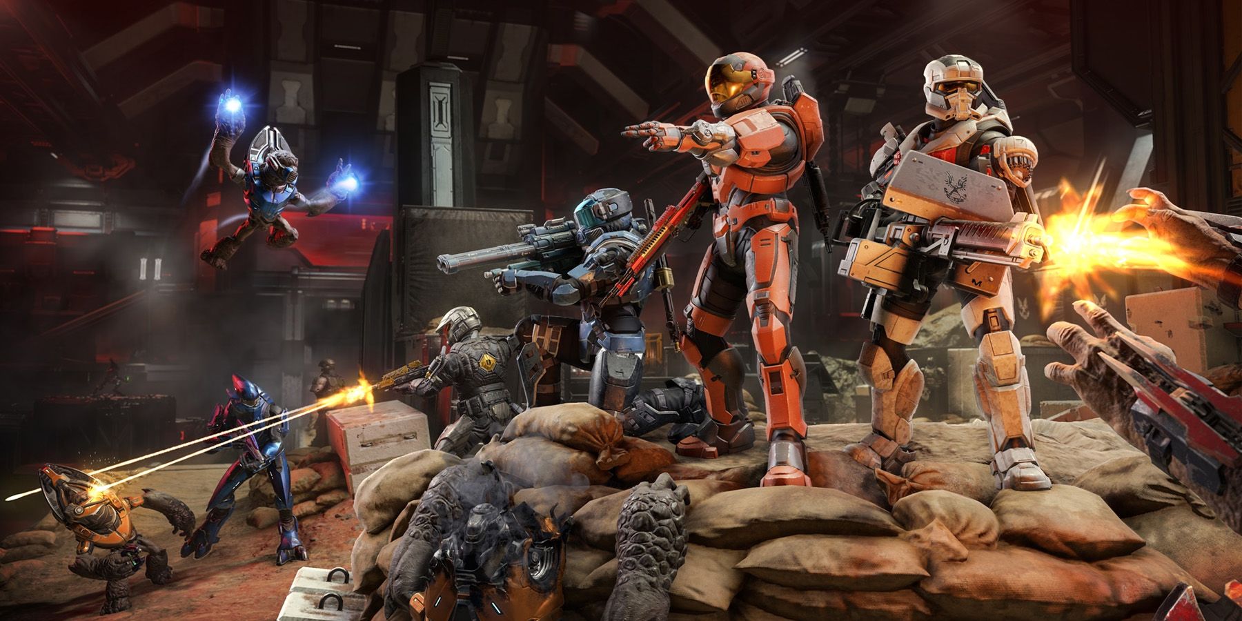 Halo Infinite Firefight King of the Hill banner image showing players facing off against a horde.