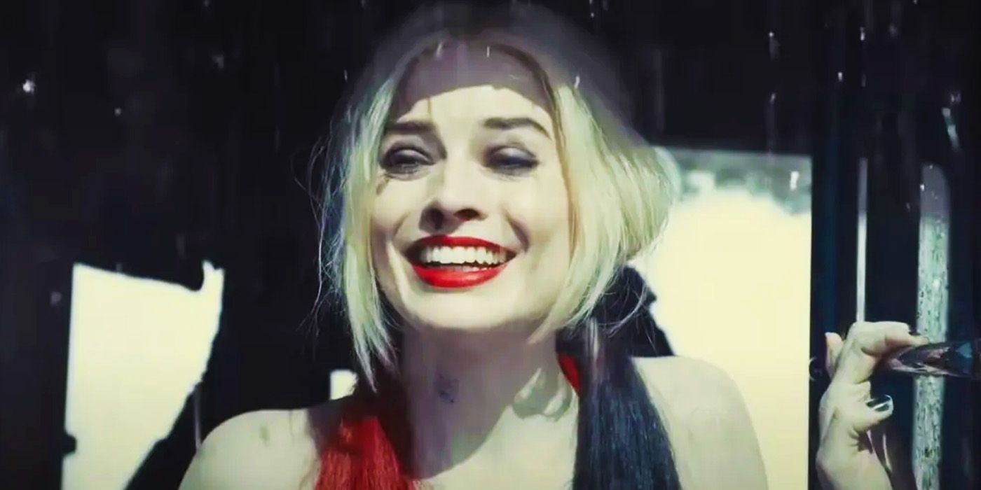 Harley Quinn smiling in The Suicide Squad
