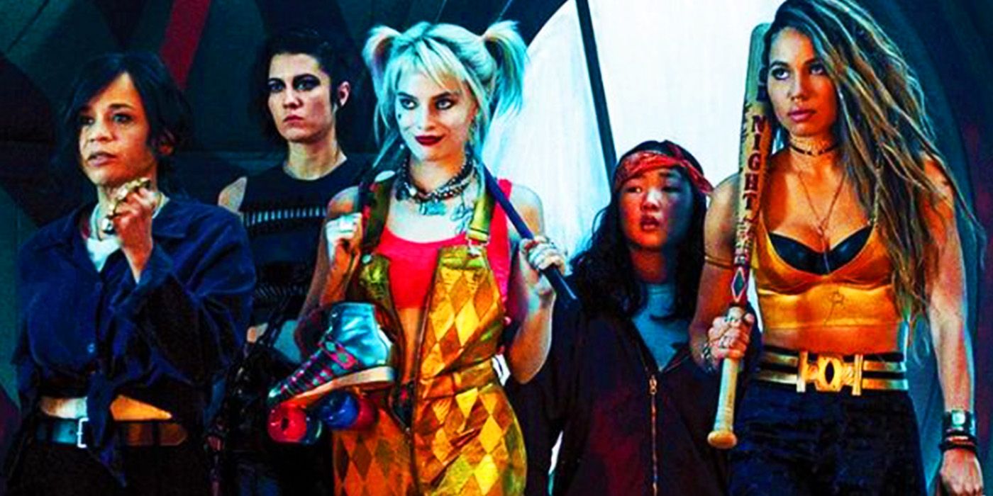 Harley Quinn with her new team in Birds of Prey