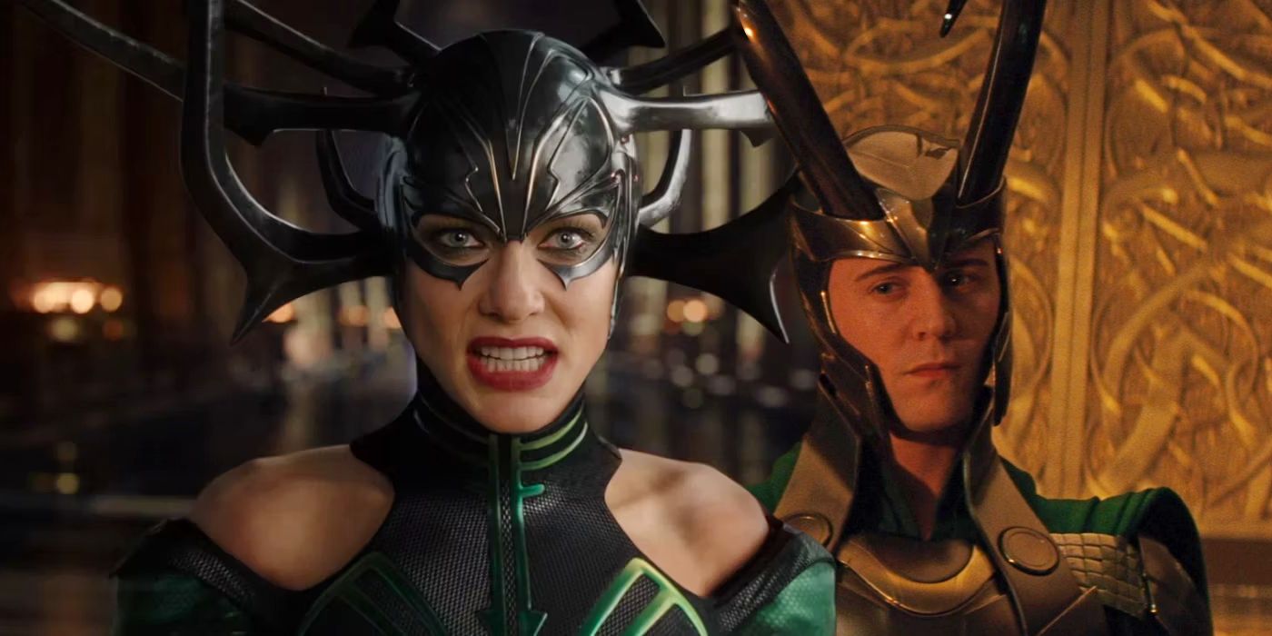 Hela looks mad, Loki looks indifferent