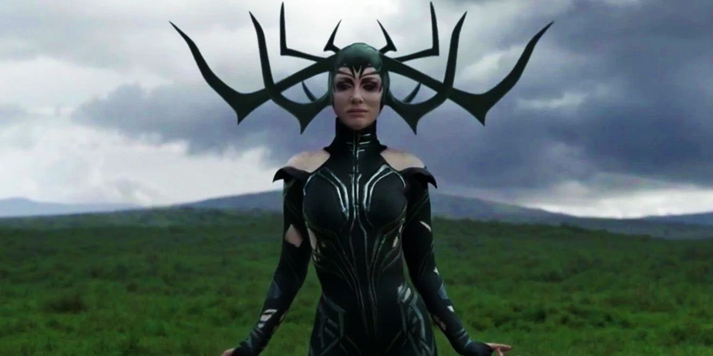 Hela (Cate Blanchett) faces Thor and Loki in Norway in Thor Ragnarok