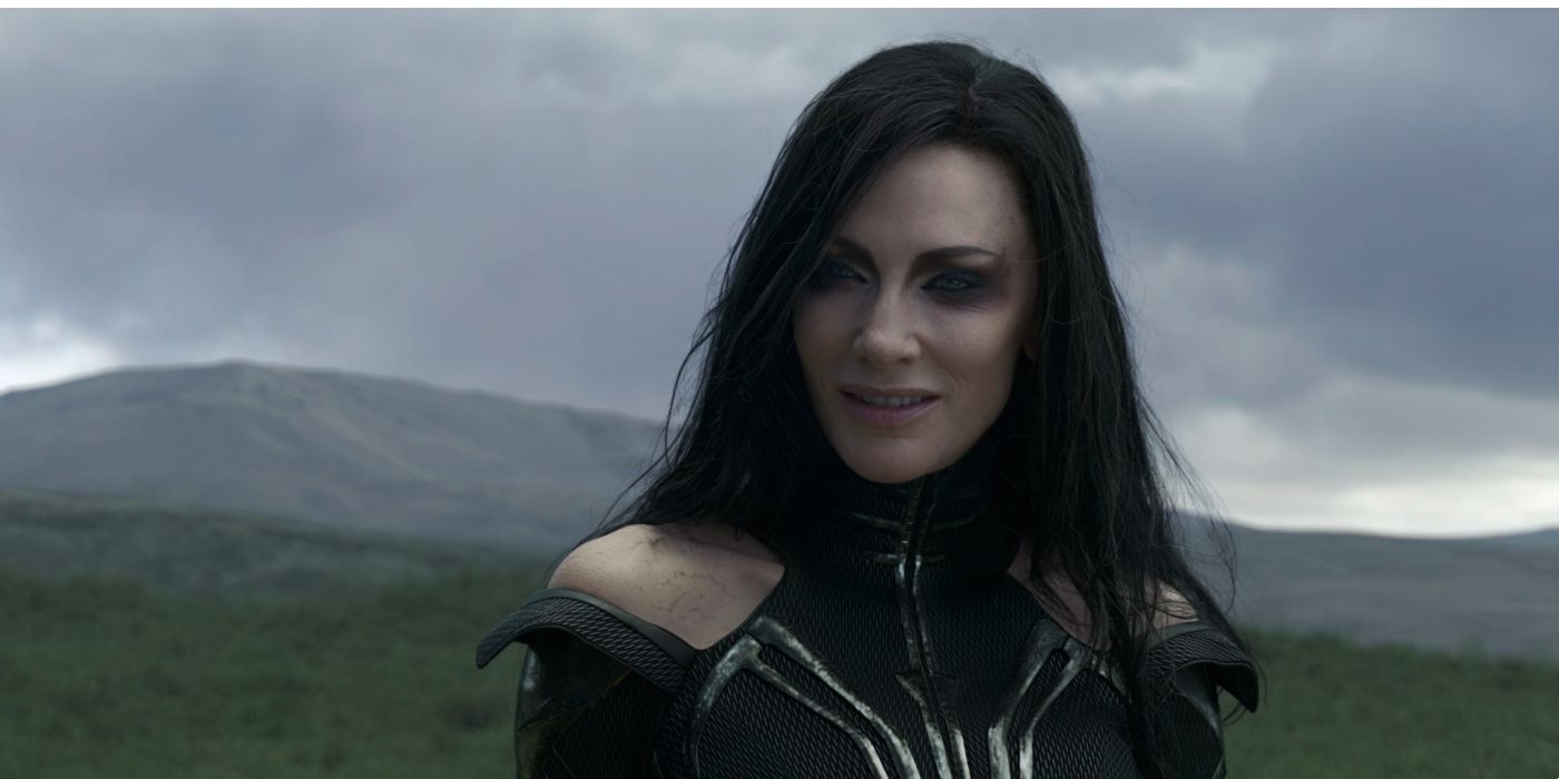 Cate Blanchett's Hela smirks in Thor: Ragnarok
