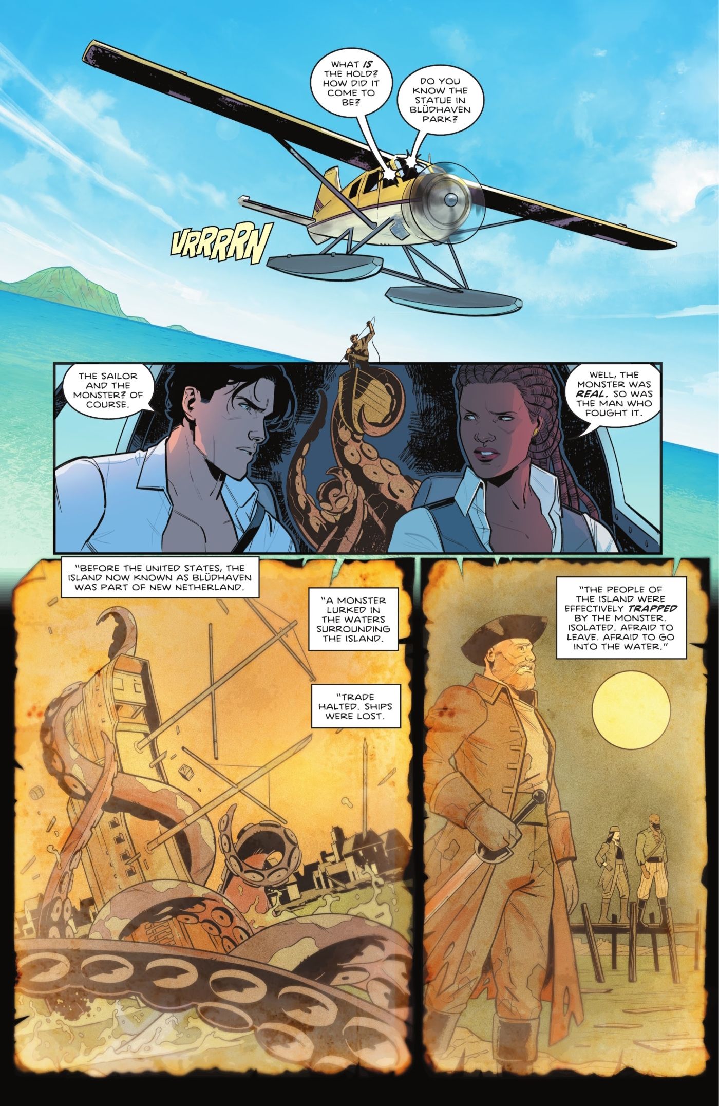 Nightwing #109, Bea Explains The History of Captain Blud To Dick Grayson
