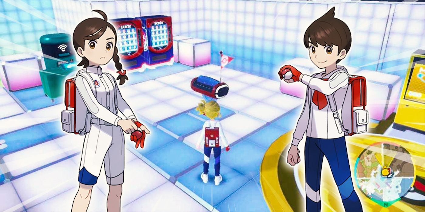 Pokémon Scarlet & Violet Indigo Disk DLC Using Synchro Machine to Assume Form of Pokémon to Travel Around the World