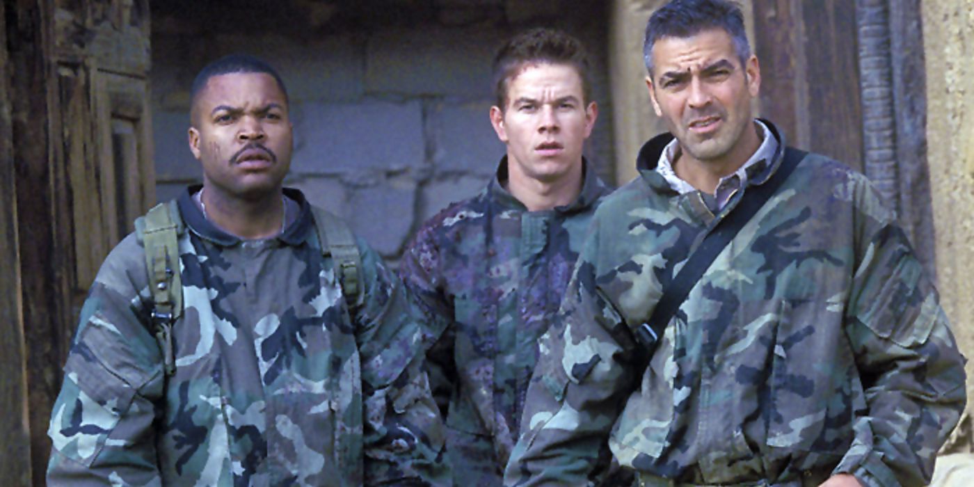 Ice Cube, Mark Wahlberg and George Clooney as in Three Kings