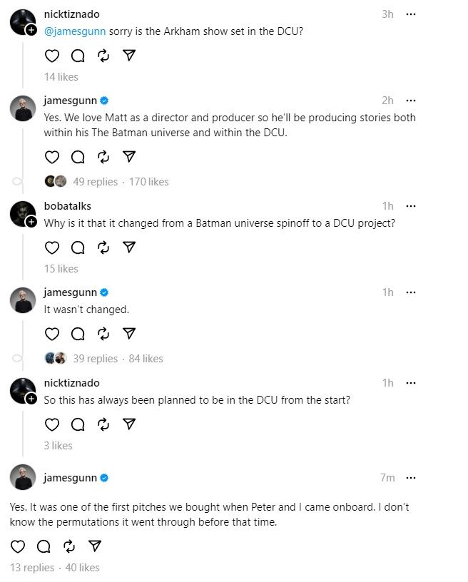 James Gunn Confirms Arkham In The DC Universe