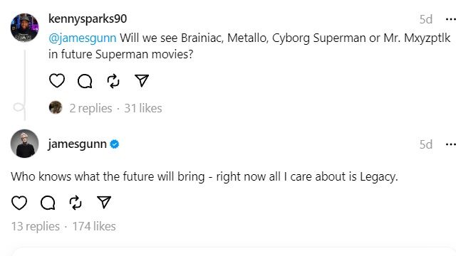 James Gunn Addresses Superman: Legacy Villain Rumors As Fans Speculate About DC Universe Reboot