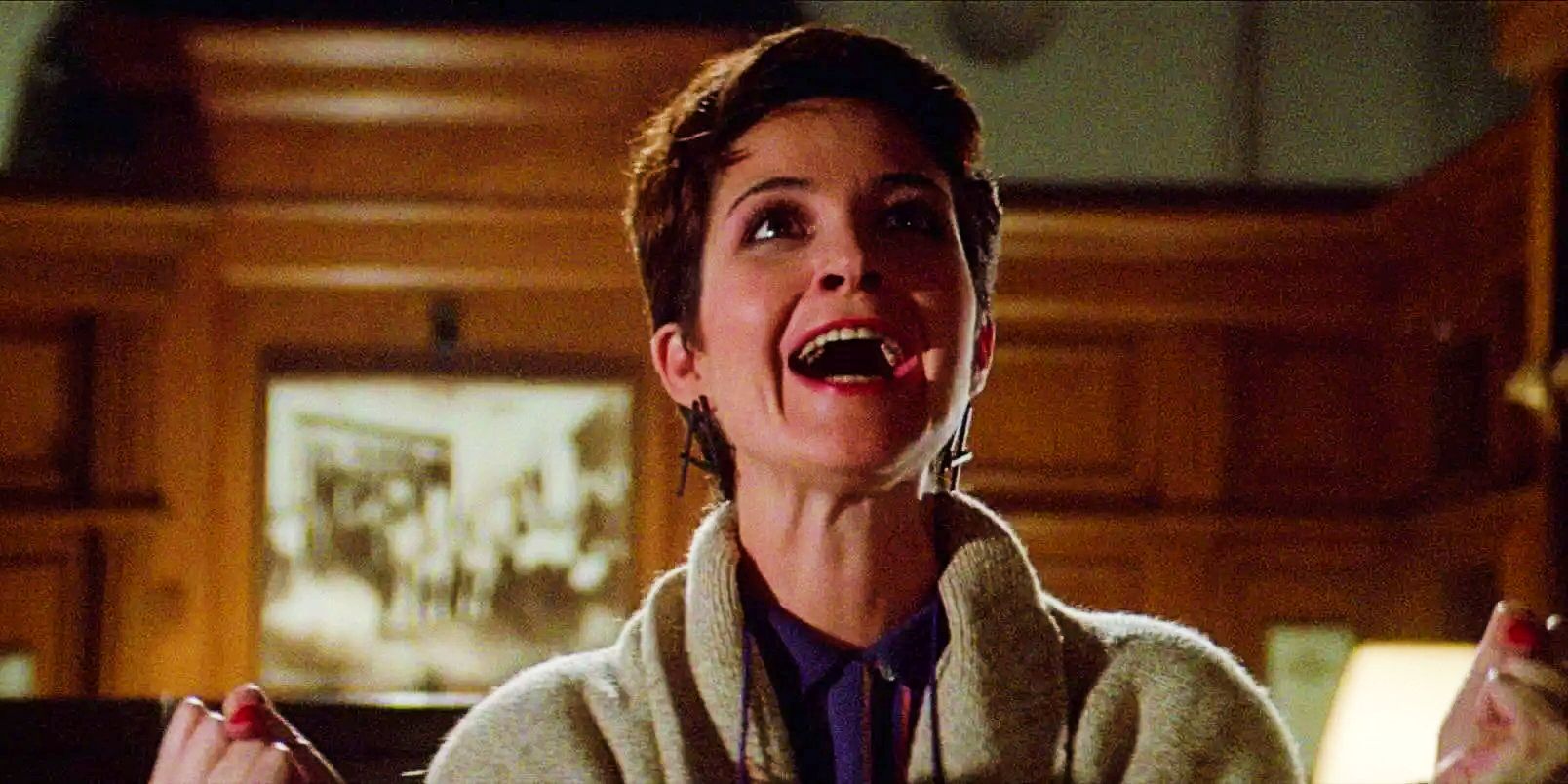 Janine yelling excitedly in Ghostbusters