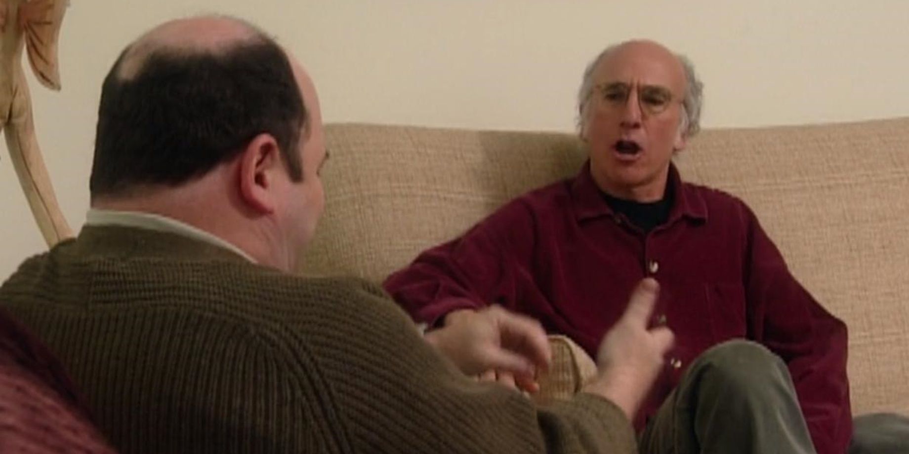 Jason Alexander talking to Larry in Curb Your Enthusiasm