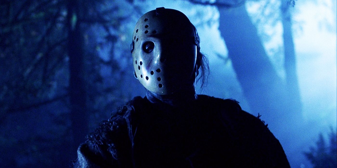 Jason Voorhees in the forest in Freddy vs Jason