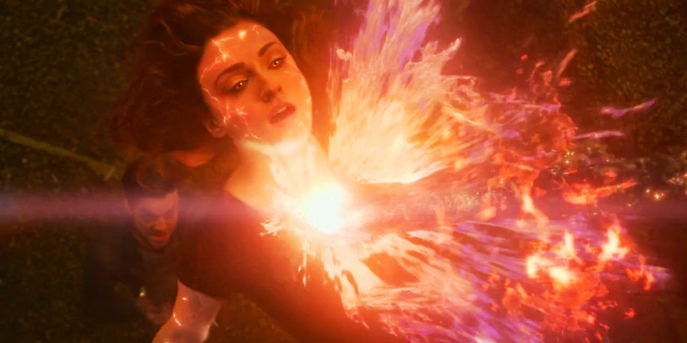 Jean Grey usando a Força Fênix em X-Men Dark Phoenix