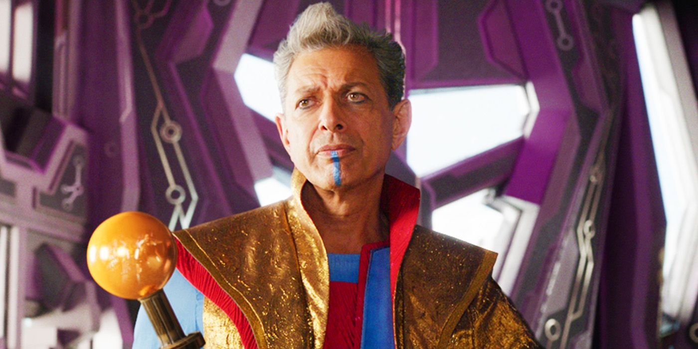 Jeff Goldblum como o Grande Mestre do MCU