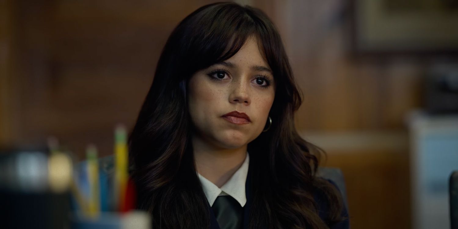Jenna Ortega looking nervous in Miller's Girl trailer