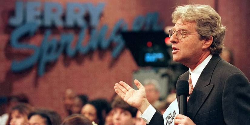 Jerry Springer hosting his show