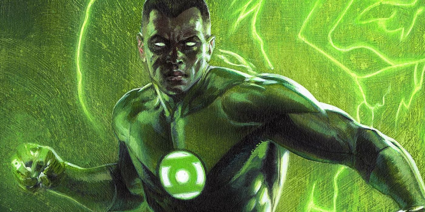 John Stewart with Green Lantern Power Ring in DC Comics