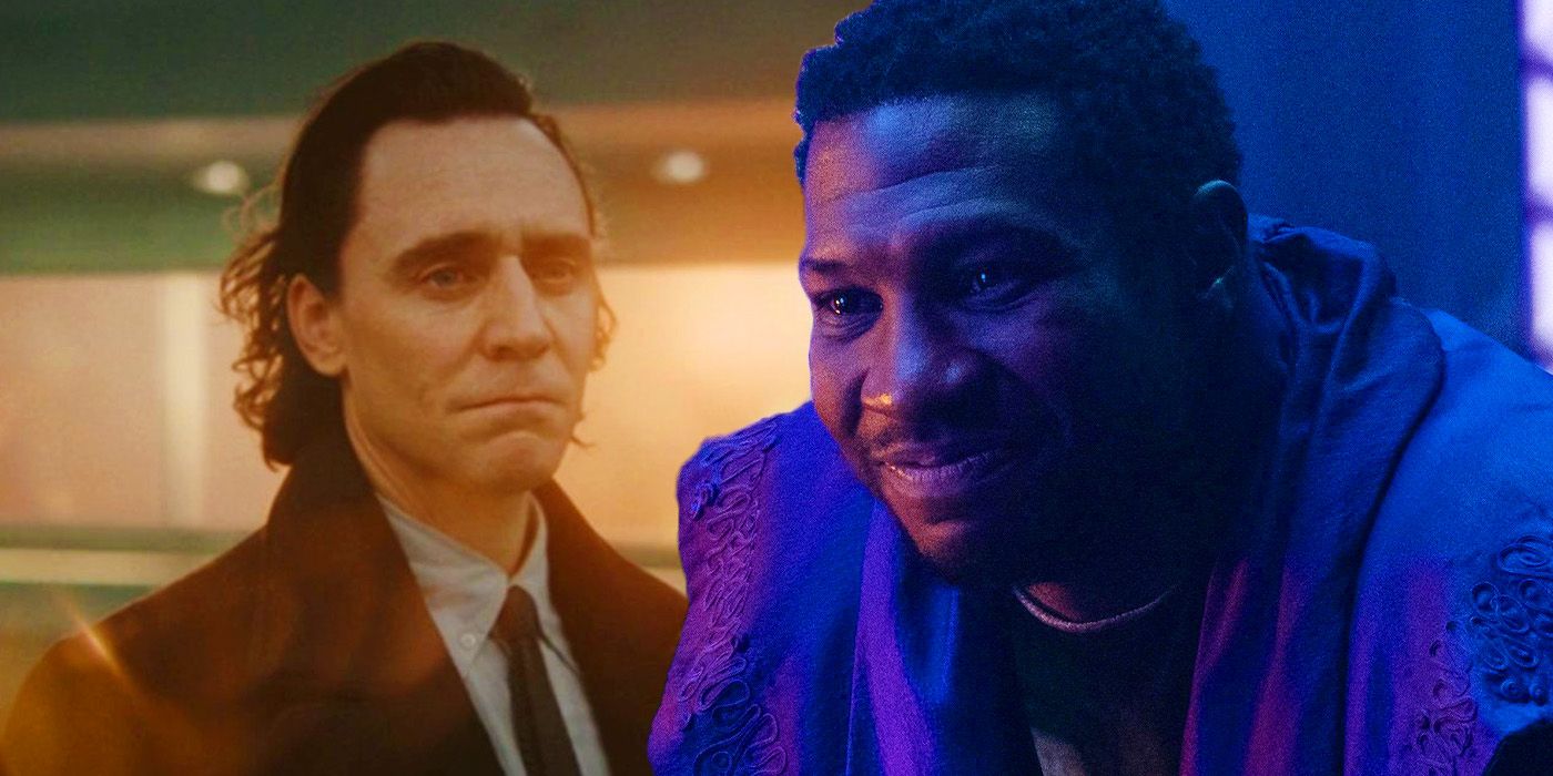 Jonathan Majors' He Who Remains in Loki season 1 with Tom Hiddleston’s Loki in Loki season 2
