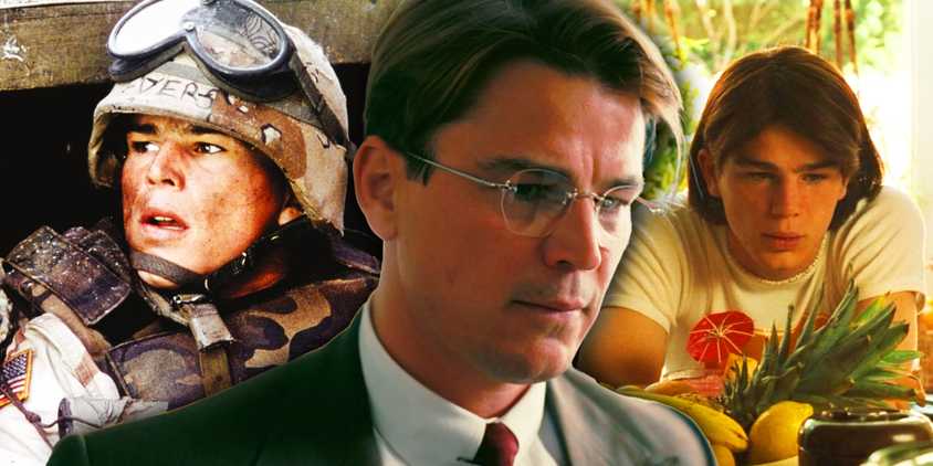 Blended image of Josh Hartnett in three movies