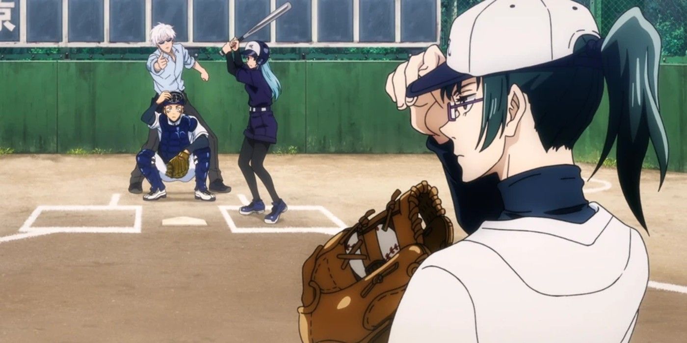Jujutsu Kaisen characters play a baseball game
