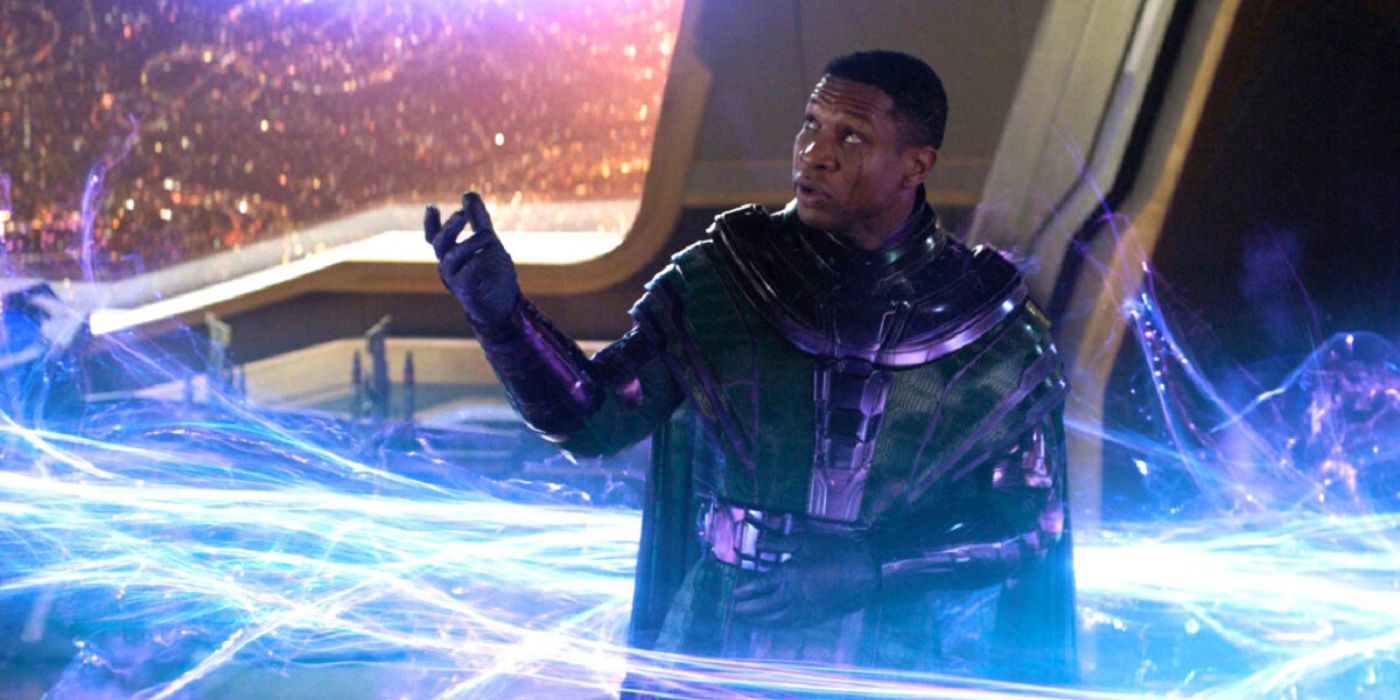 Kang (Jonathan Majors) in Ant-Man and the Wasp Quantumania in his classic costume