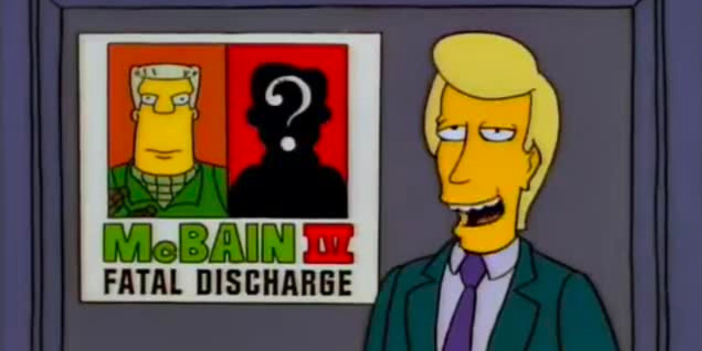 A newscaster is talking about the McBain movie.