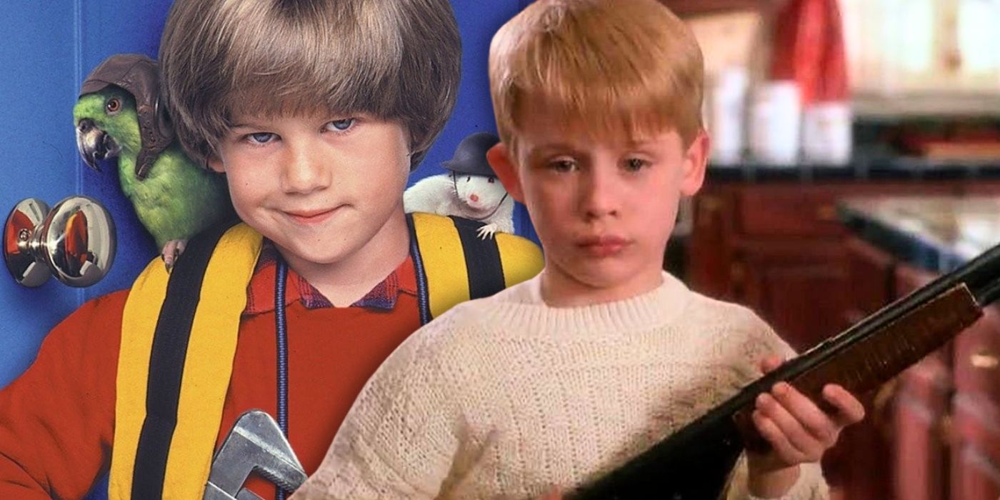 A collage image of Kevin from Home Alone next to Alex from Home Alone 3
