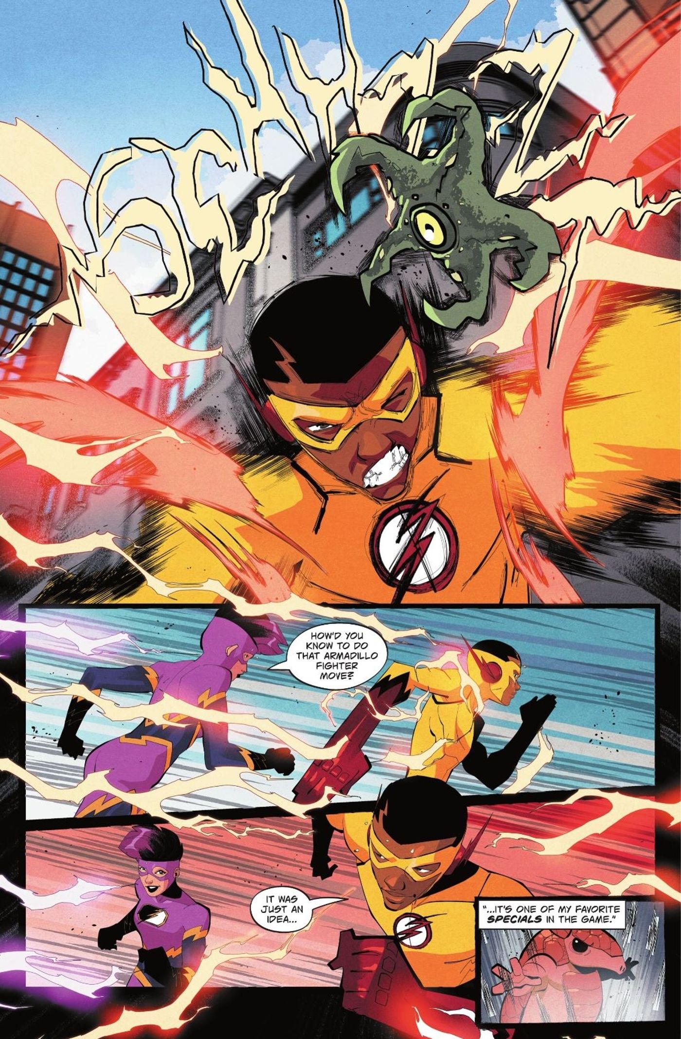 Kid Flash Uses New Flash Pulse Move DC