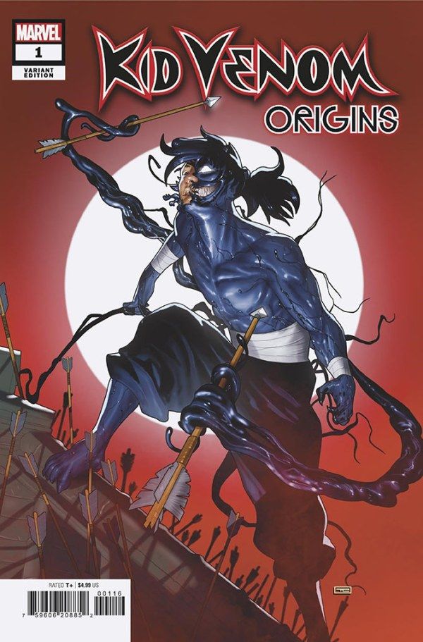 Kid Venom Origins #1 variant cover Edo Period Japan influence