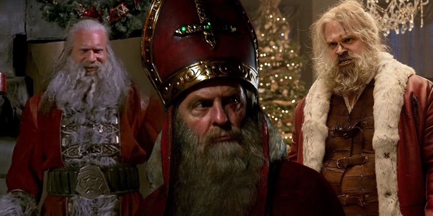 Killer Santa Claus in movies montage