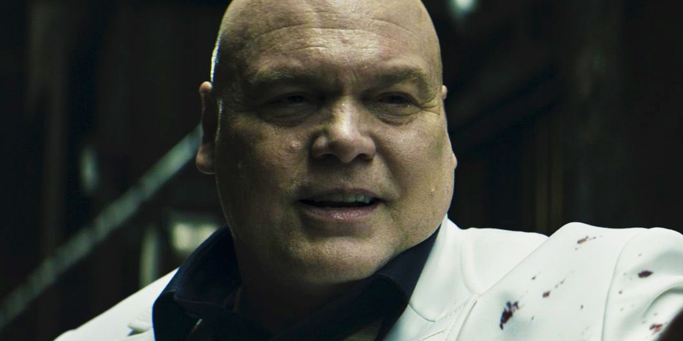 Kingpin (Vincent D&rsquo;Onafrio) covered in blood in Echo trailer