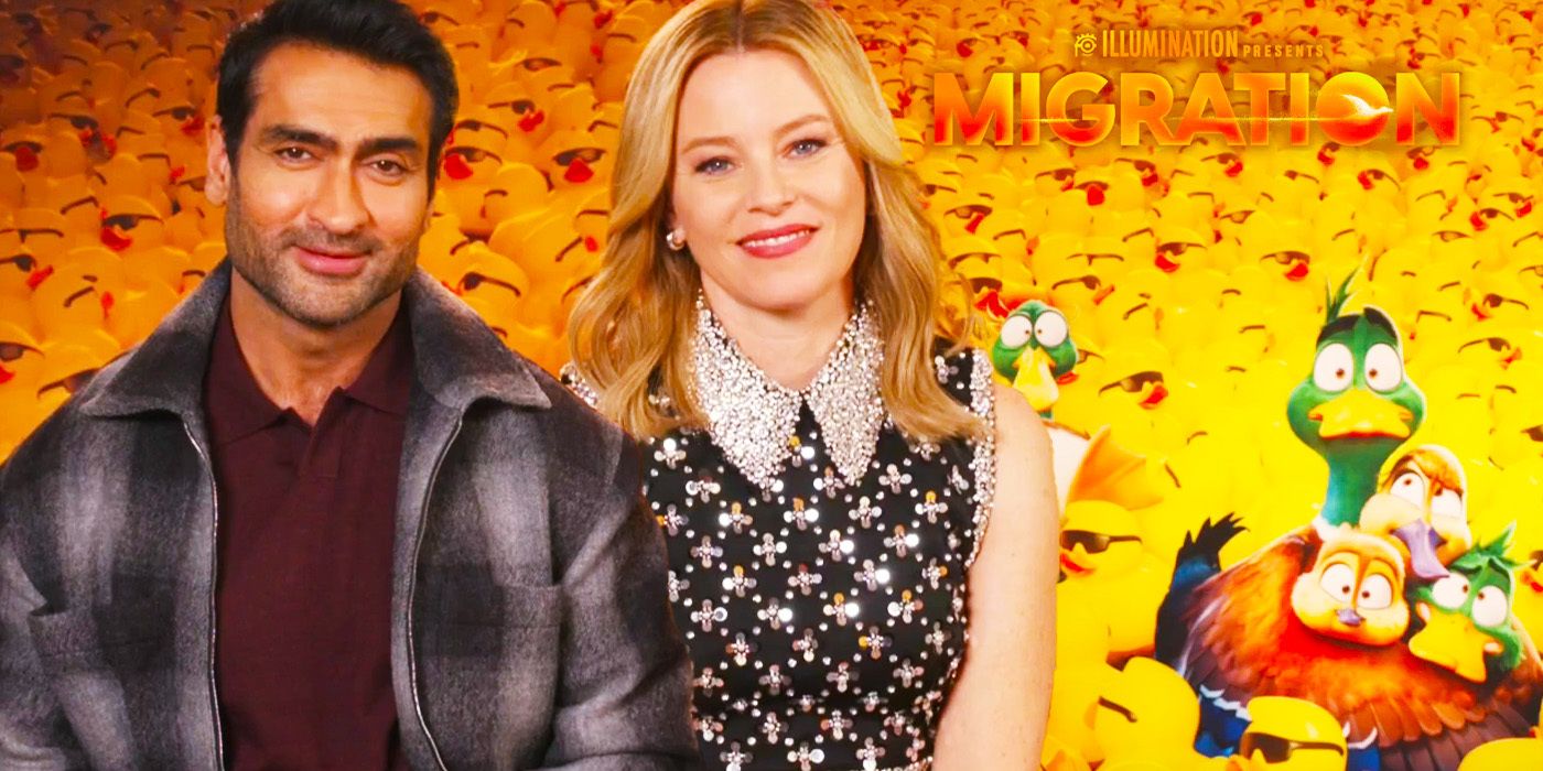 Image of Elizabeth Banks & Kumail Nanjiani during their Migration interview