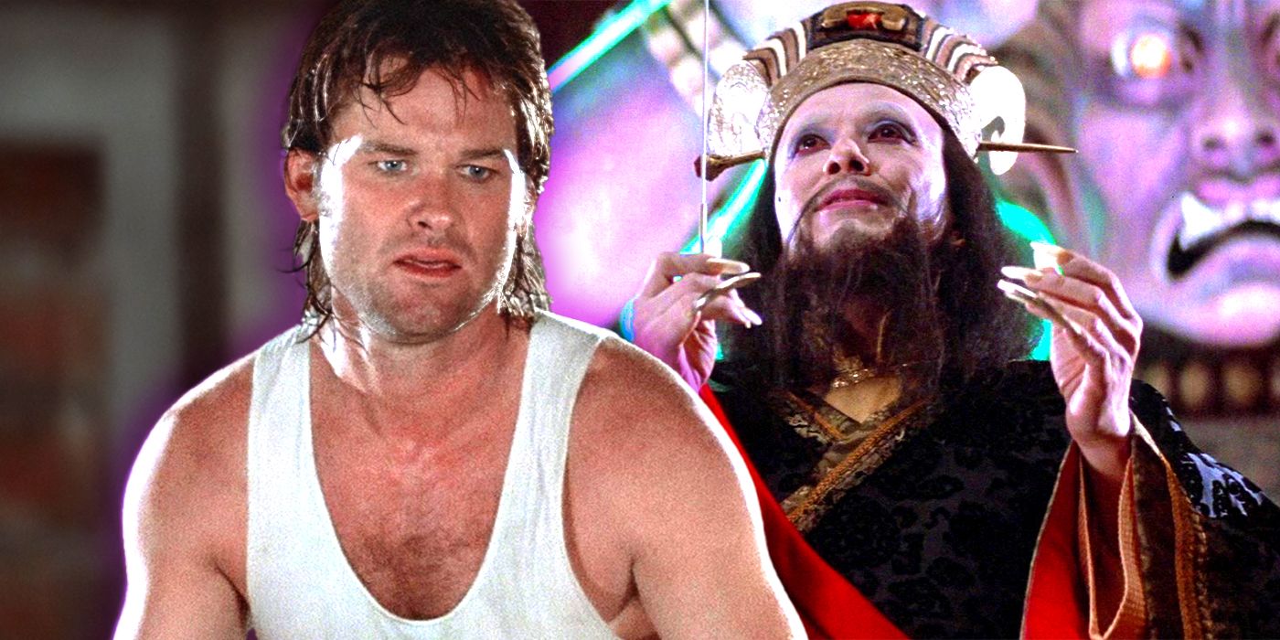 Kurt Russell and James Hong in Big Trouble in Little China