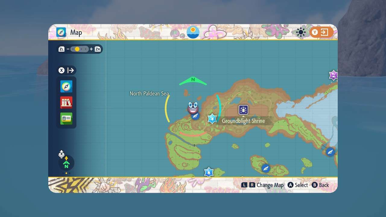 Kyogre location in Pokemon Scarlet &amp; Violet Indigo Disk DLC