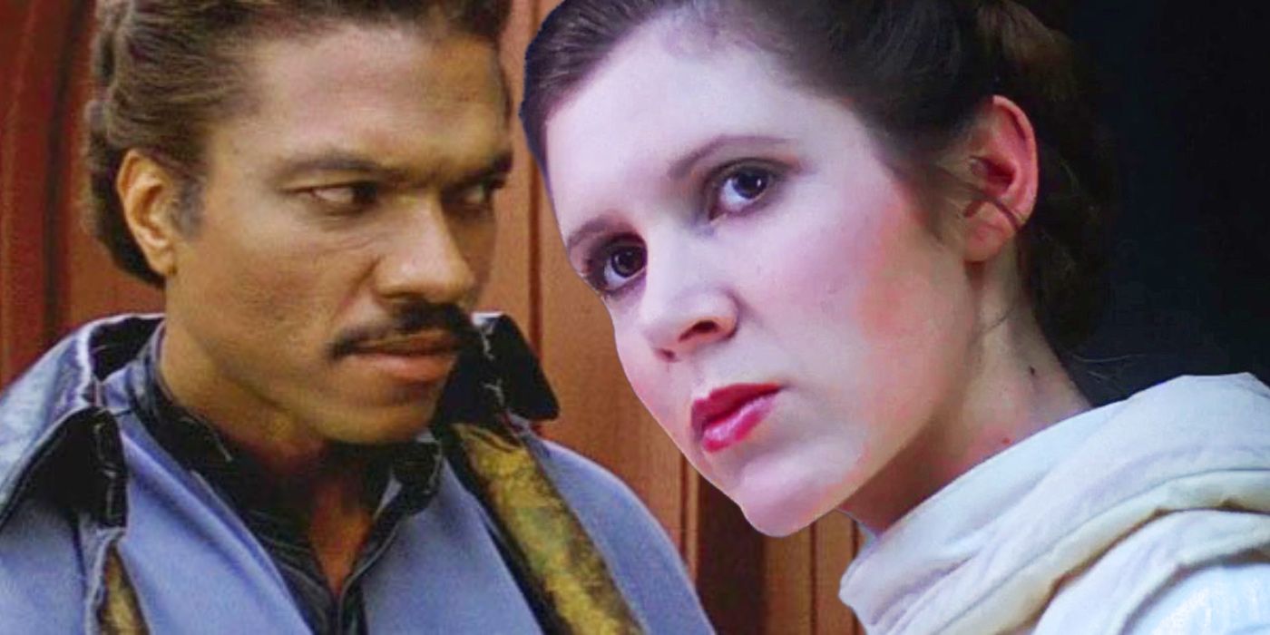 Lando and Leia in Star Wars Empire Strikes Back