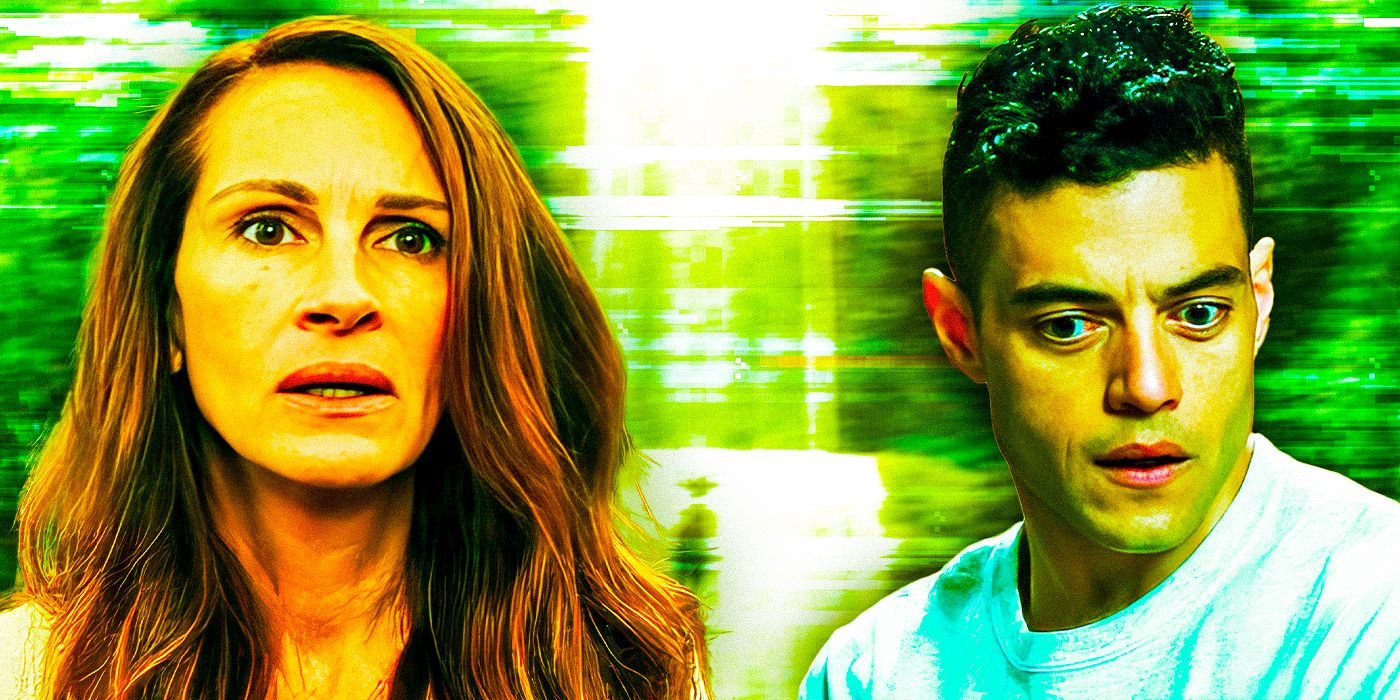 Julia Roberts' Amanda in Leave the World Behind and Rami Malek's Elliot in Mr. Robot