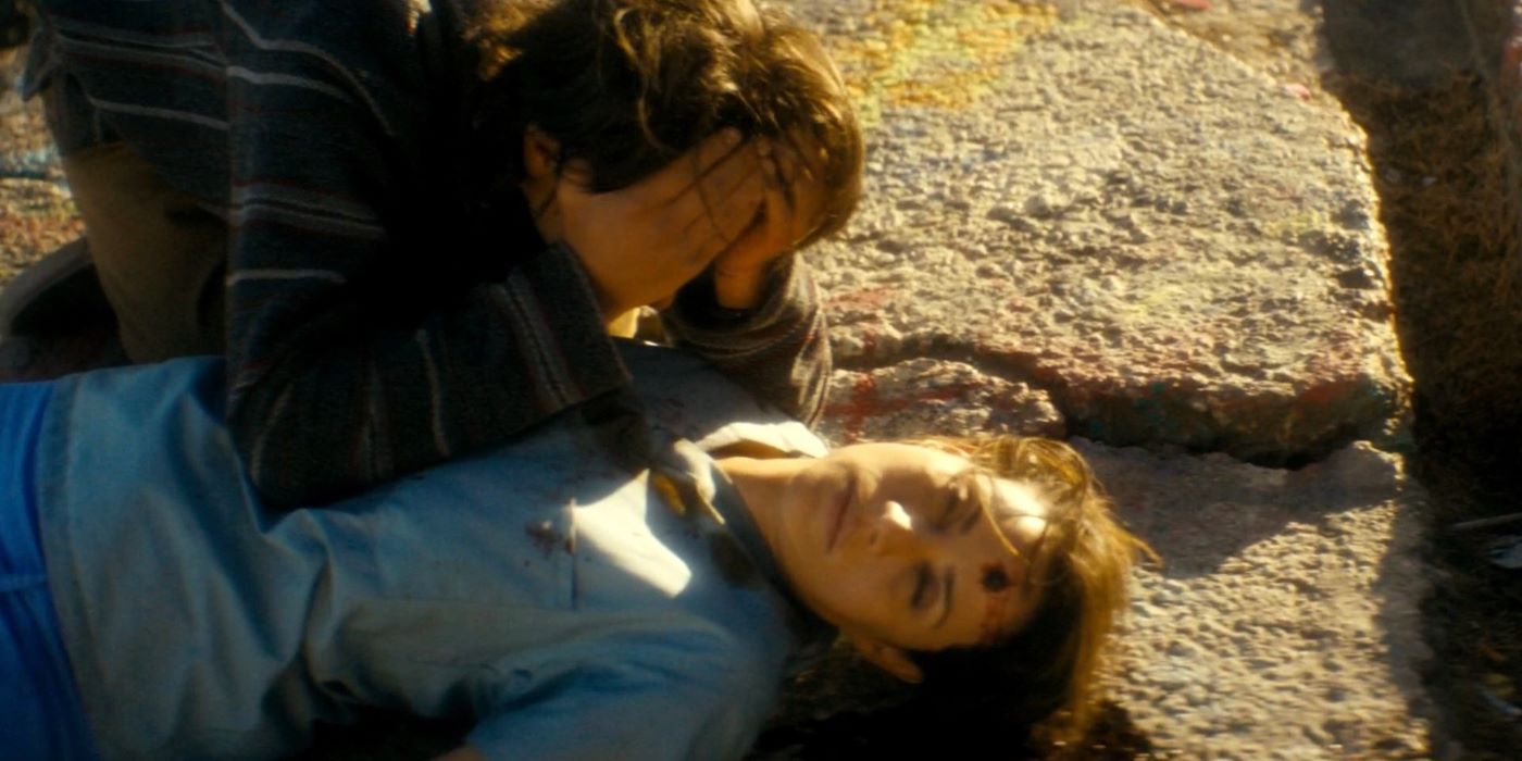 Liza Ortiz dead with her son Chris crying from Fear The Walking Dead season 1