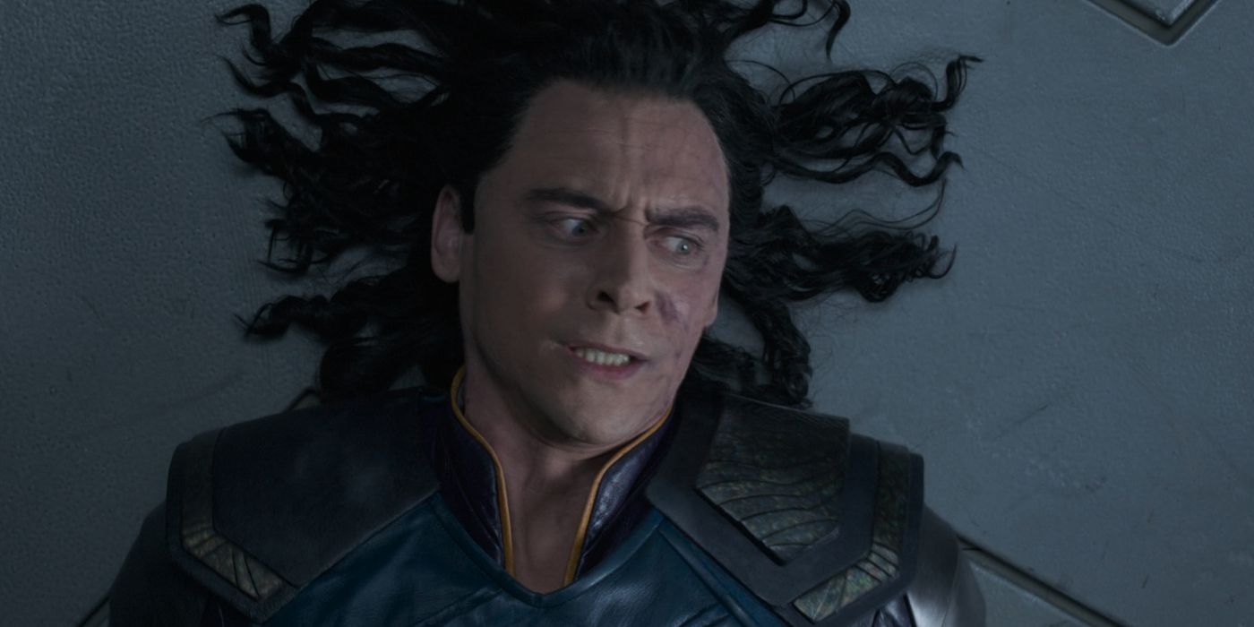 Loki is zapped by the Obedience Disk in Thor: Ragnarok