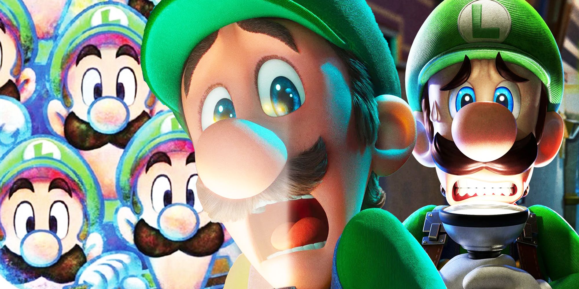 Luigi in different Mario games