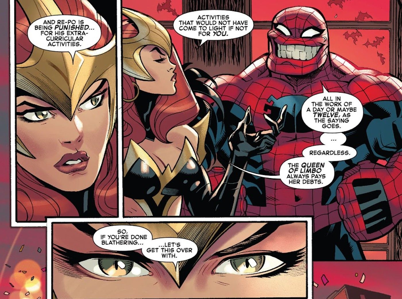 Amazing Spider-Man #38, Madelyn Porter repays debt to Rek-Rap, Limbo&rsquo;s Spider-Man