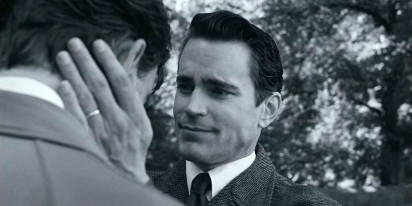 Matt Bomer as David Oppenheim in Maestro.