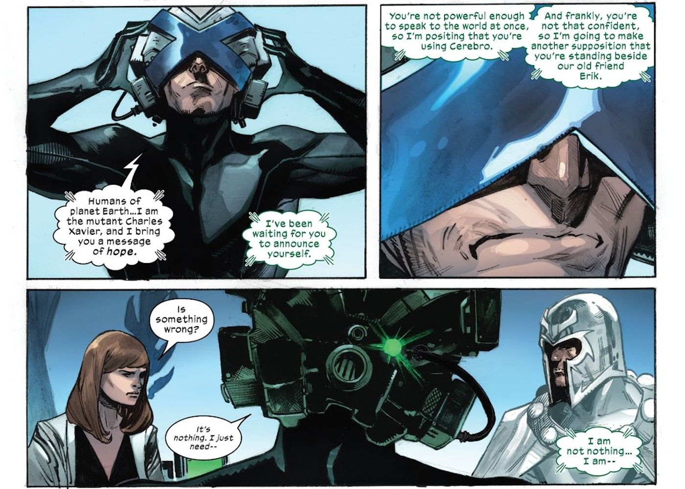 X-Men #29, flashback to Doom trolling Xavier just as he’s about to reveal Krakoa to the world