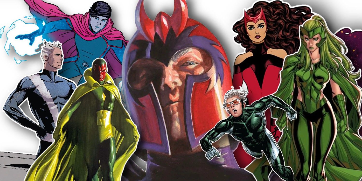 Família Magneto (Feiticeira Escarlate, Mercúrio, Polaris, Visão, Velocidade, Wicca)