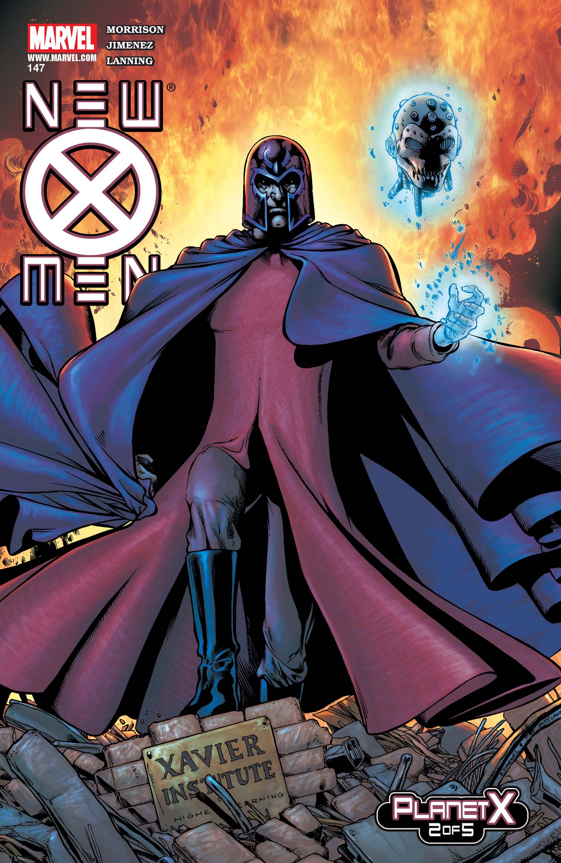 Magneto on Phil Jiminez's cover to New X-Men #147